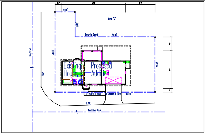 House working plan view details dwg file