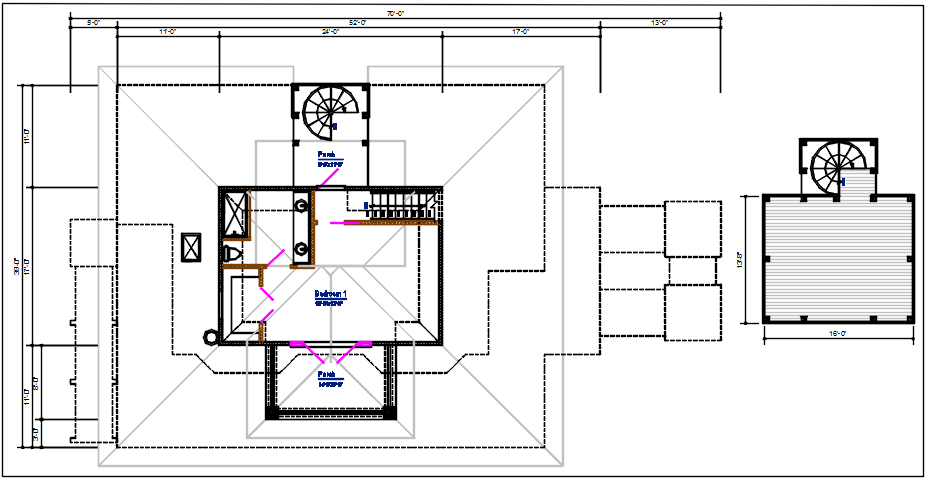 House working plan view details dwg file