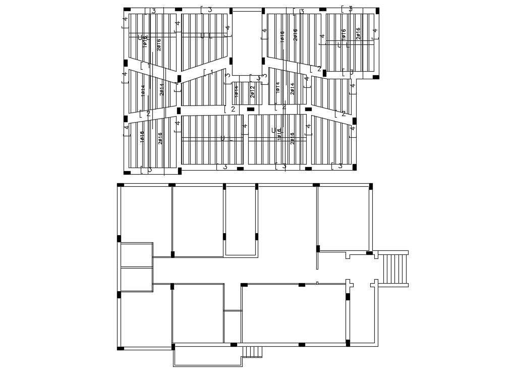 House Beam And Slab Bar Structure Design