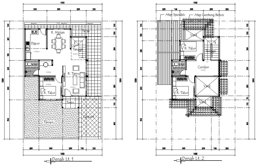 DWG File Featuring 2BHK House Floor Plan in AutoCAD View
