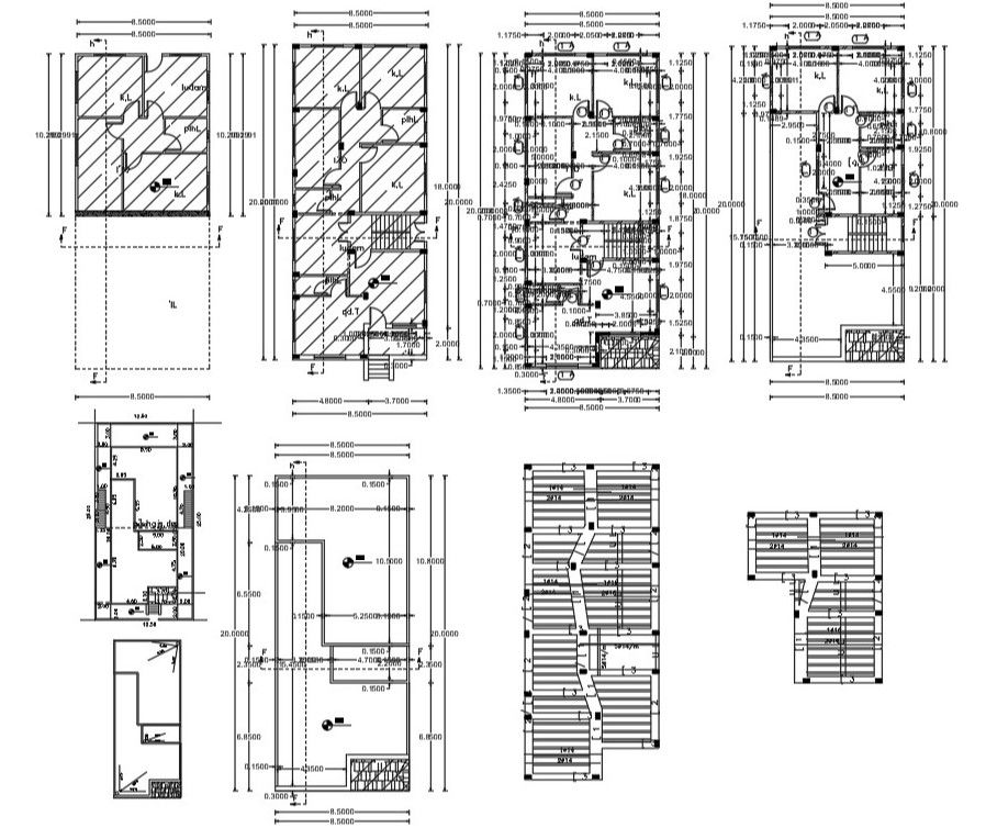 House Plan For 26' X 32' Plot Size AutoCAD File