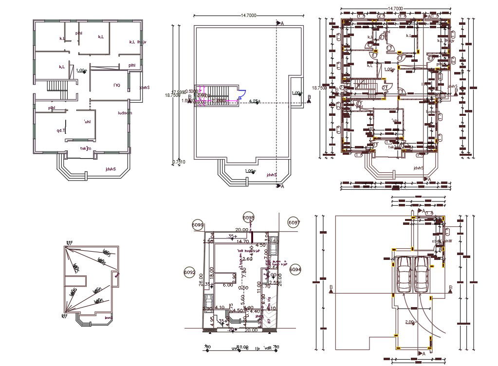 House Plan For 45 By 60 Feet Plot With 4 Bedrooms