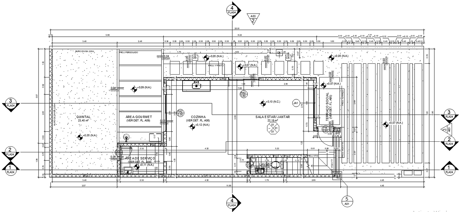 AutoCAD Layout Design of House Floor Plan in DWG Format