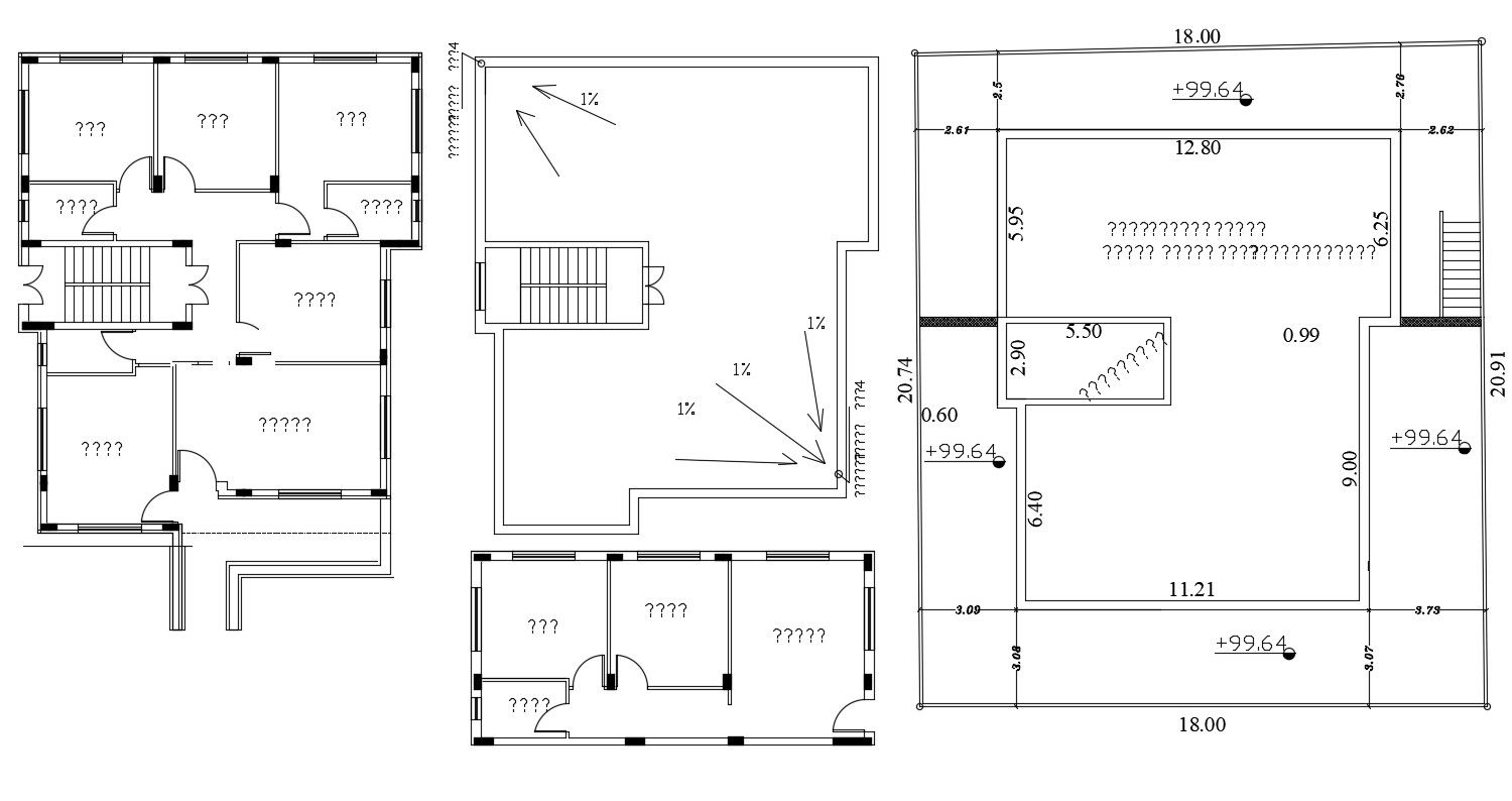 House Plan for 60 By 65 Feet Plot Size DWG File
