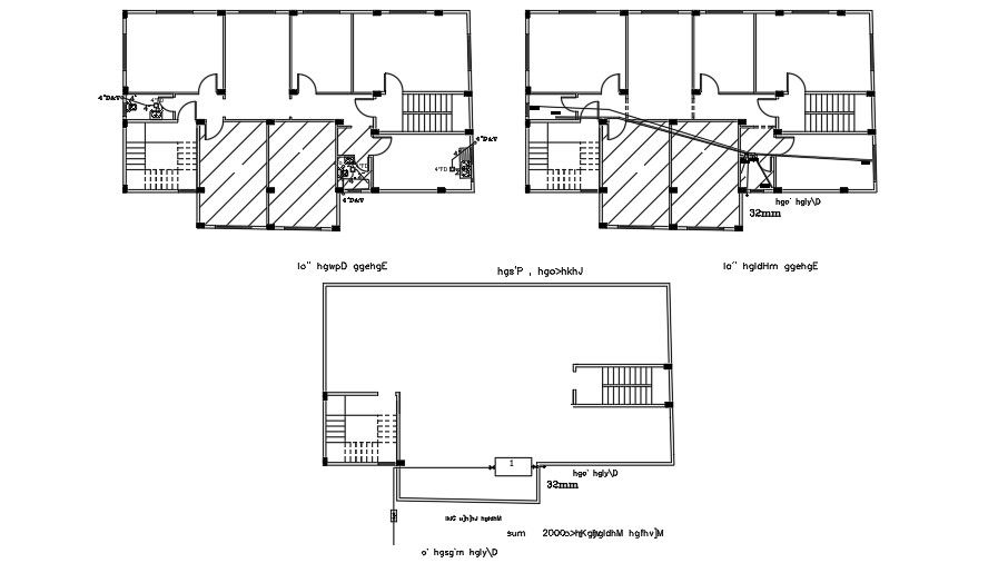 House Plan interior Layout DWG File
