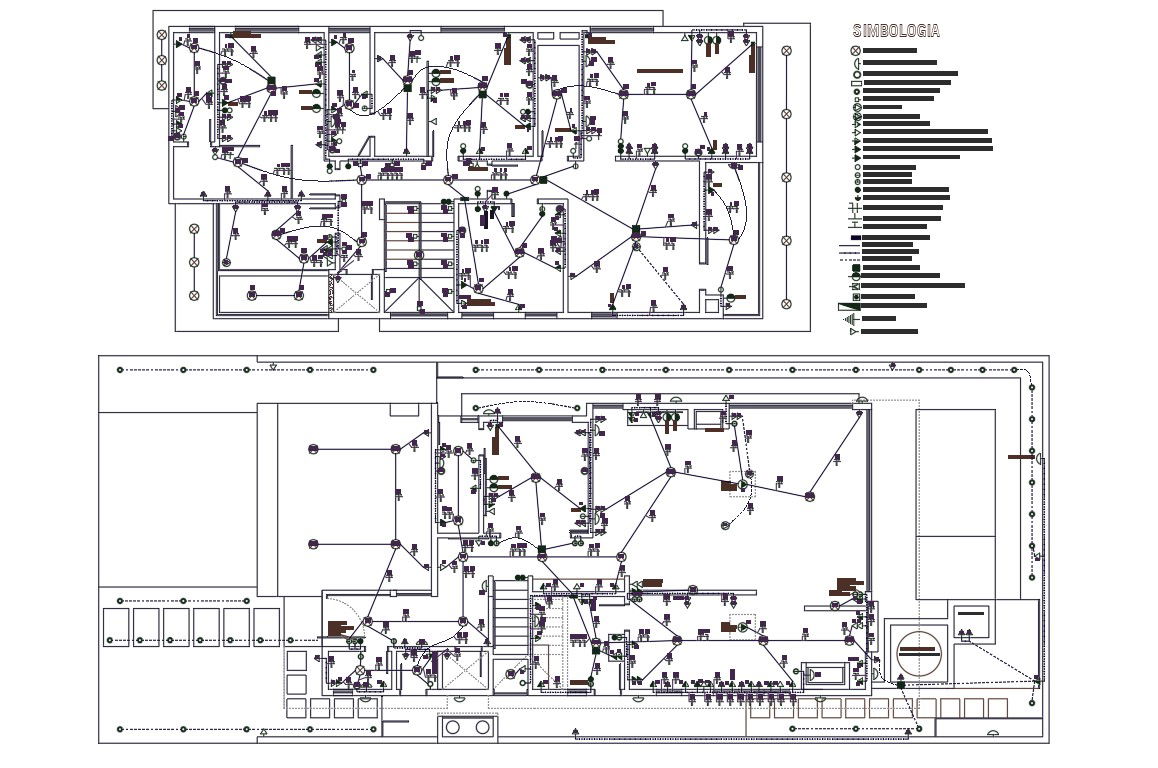 House Plumbing Layout Plan Design DWG File