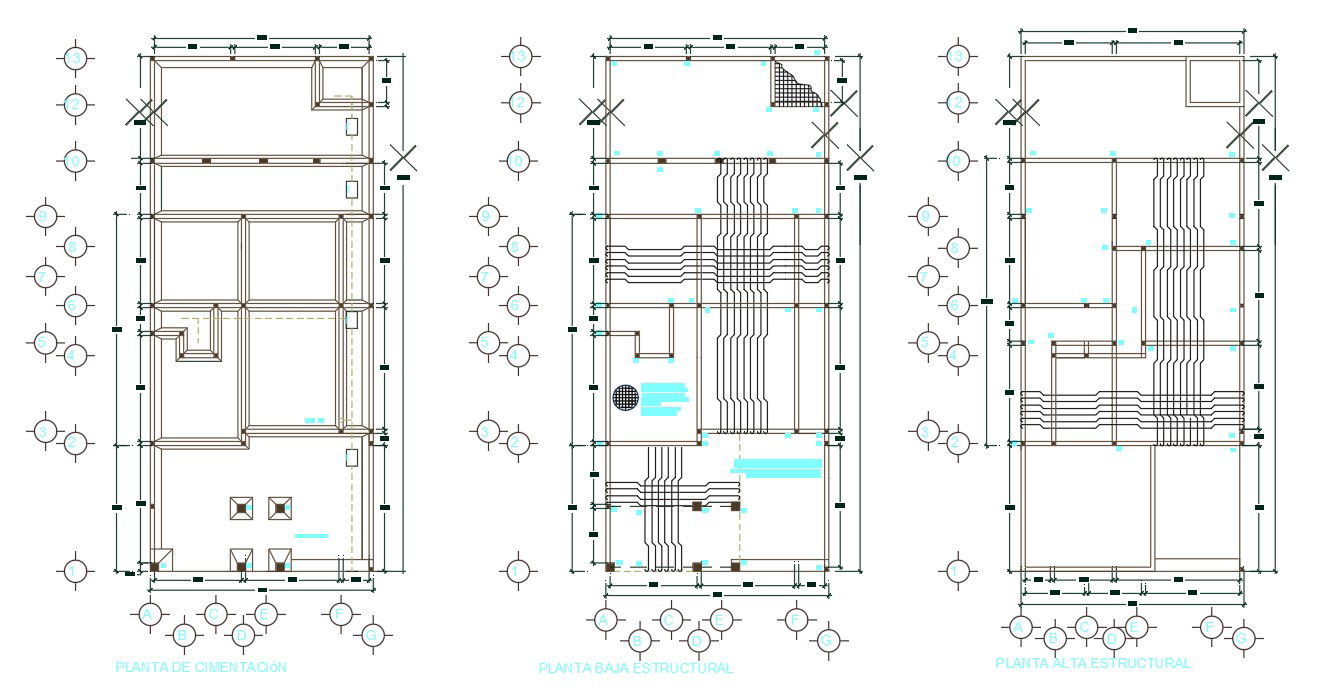 House RCC Construction Plan AutoCAD File