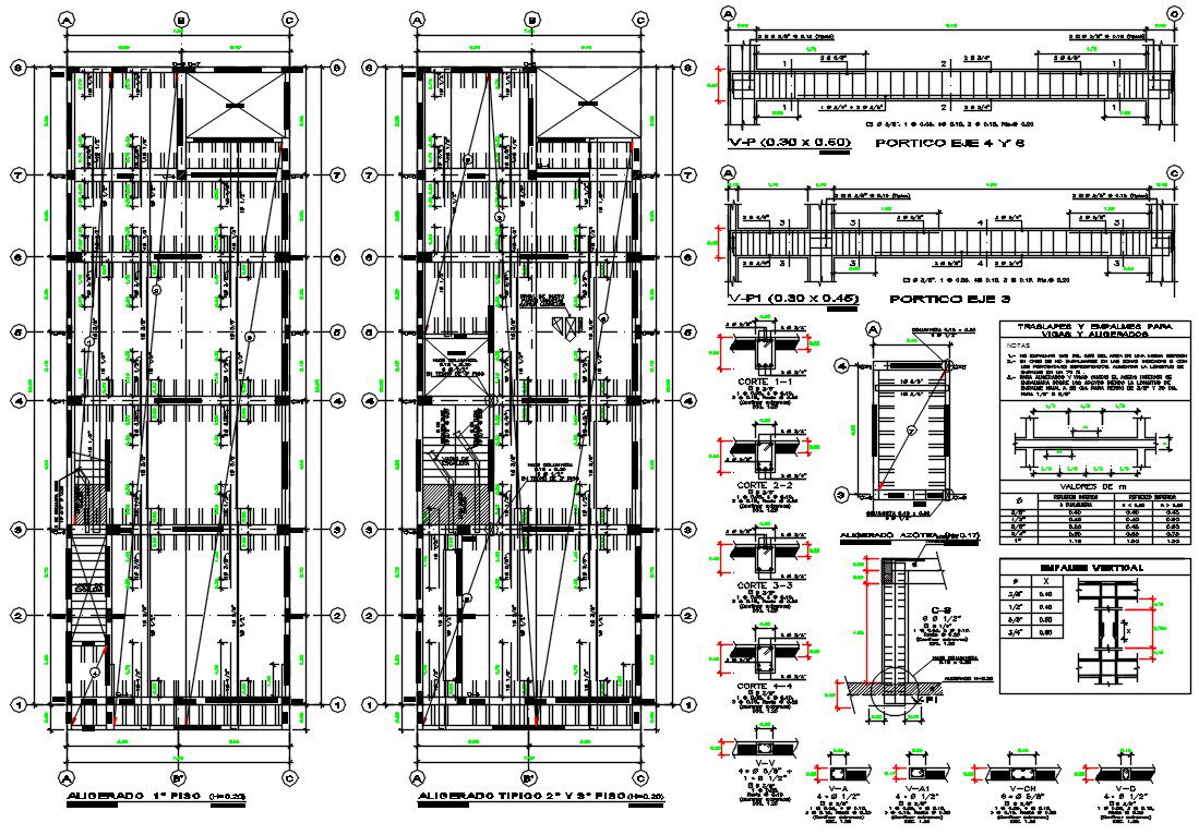 House RCC Joint Beam Layout Plan AutoCAD Drawing