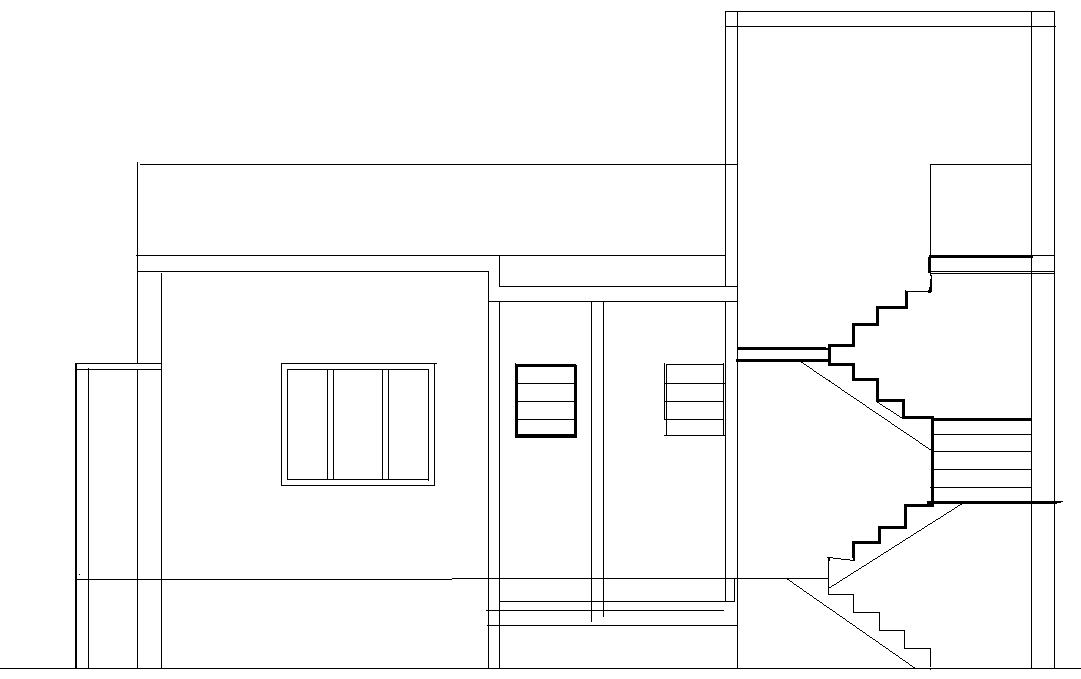 House Section Layout Design in AutoCAD DWG File Format