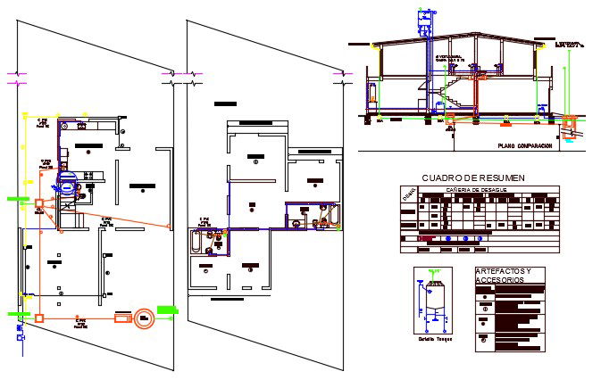 House Sewage Chamber Layout Plan CAD Drawing DWG File