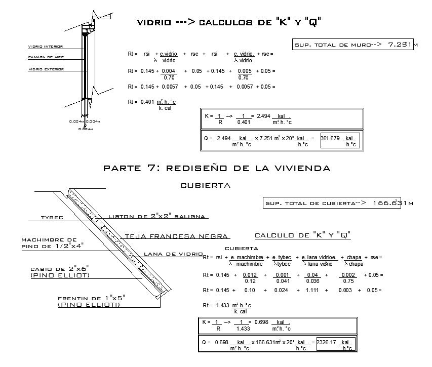 House redesign part and material detail drawing