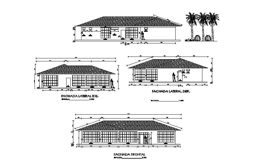House section detail drawing provided in this cad file. Download 2d autocad drawing file.