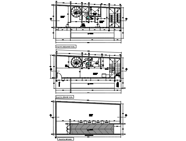 Housing architect on plan detail dwg file