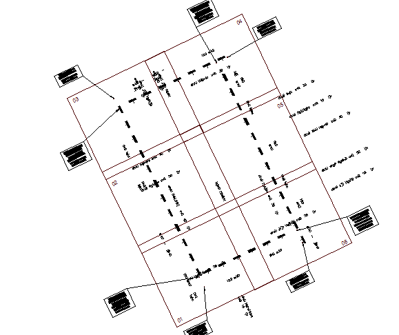 Housing building landscaping details dwg file