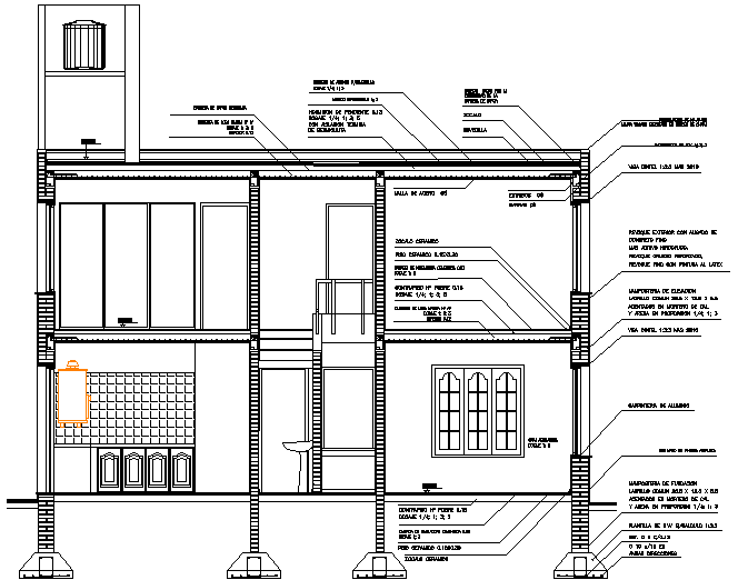 Housing detail dwg file