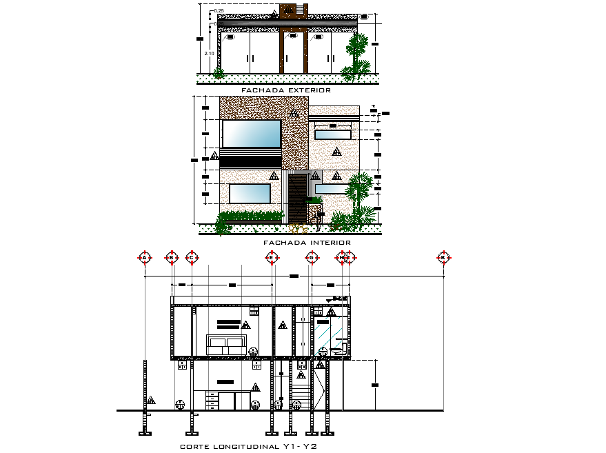Housing finishing plan detail layout file