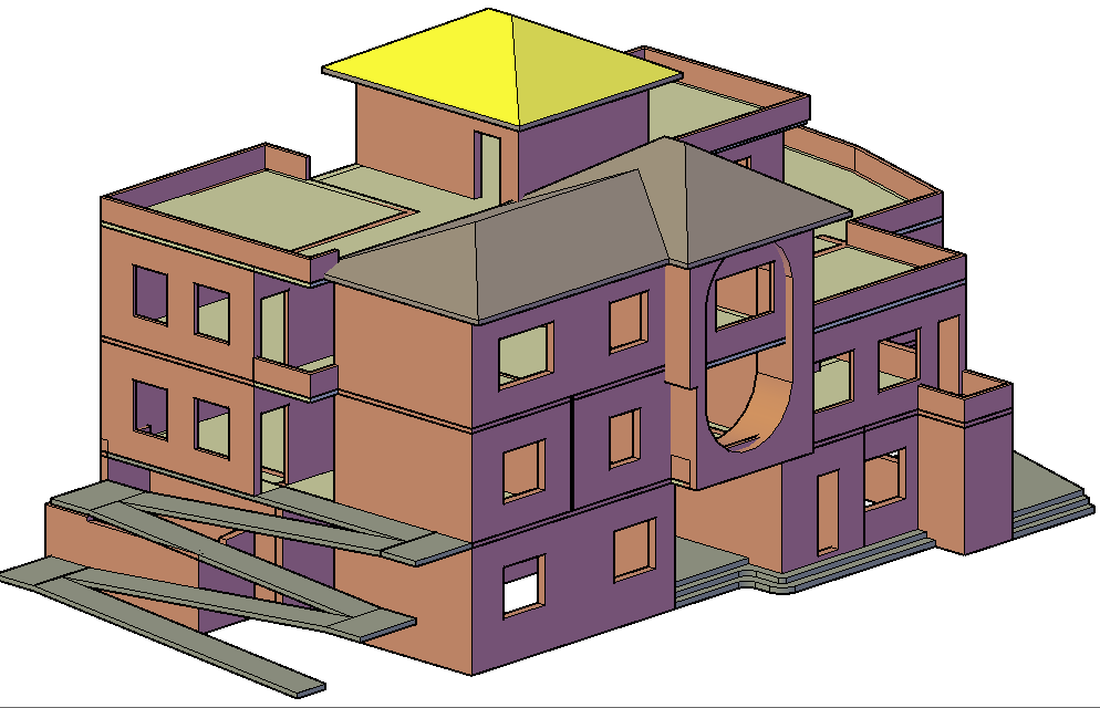 Housing for disabled children 3 D Nepal detail