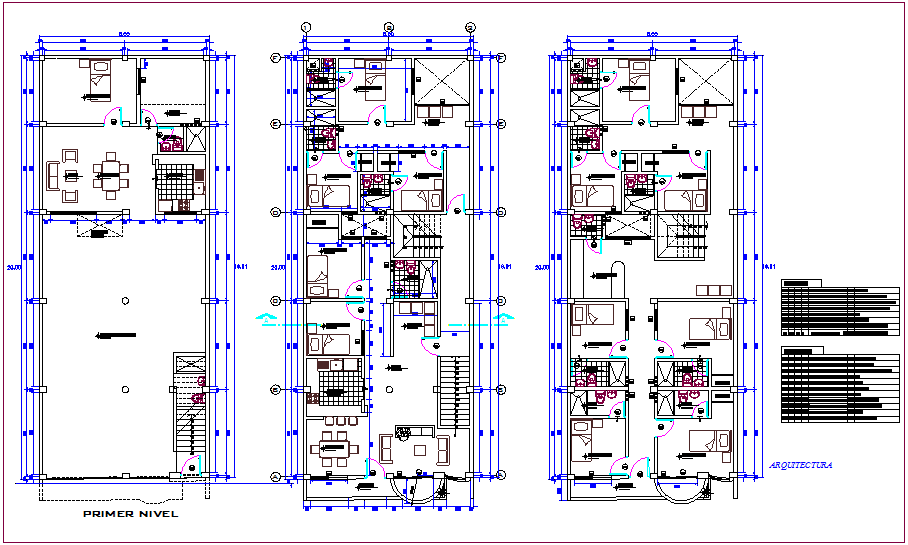 Housing of commercial floor plan architectural view dwg file