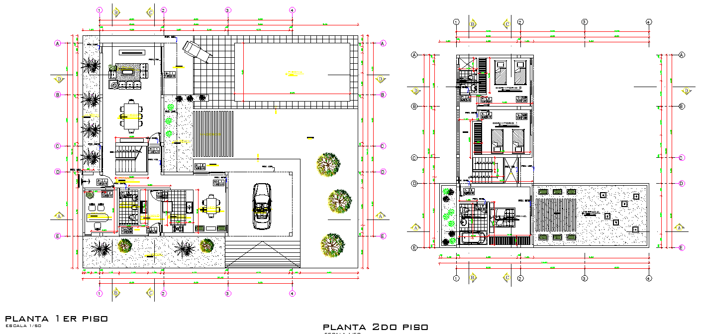 Housing planning autocad file