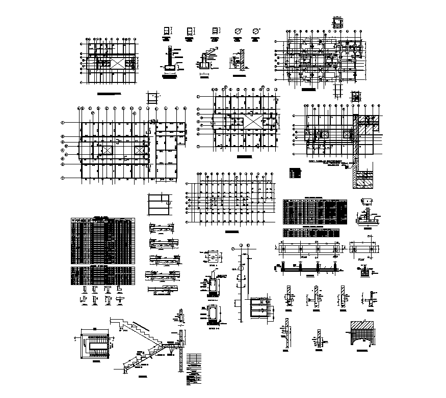 Housing structure detail plan autocad file