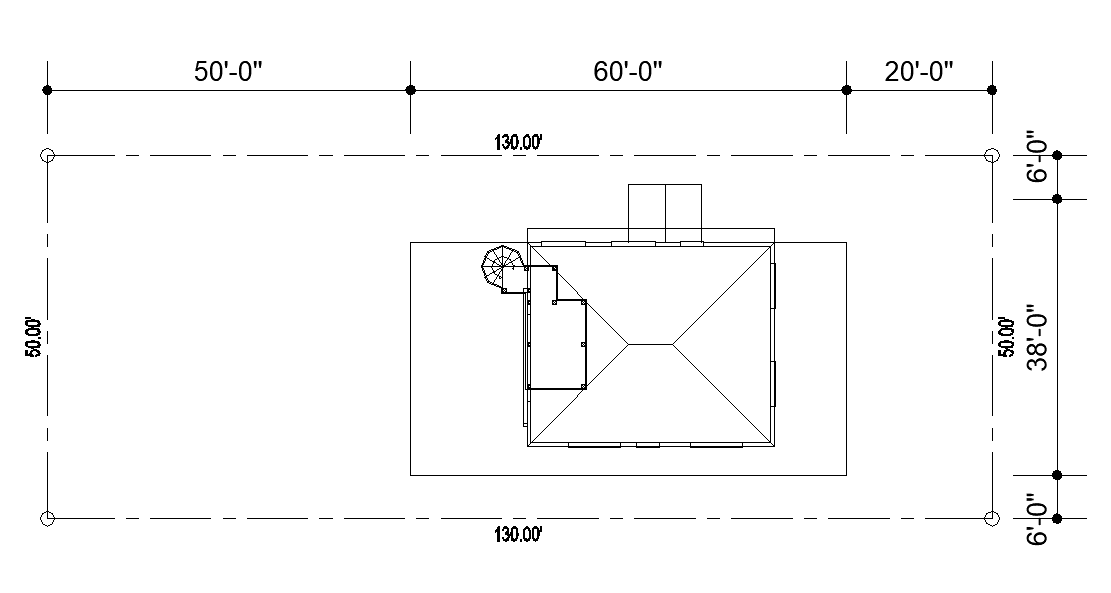 Housing structure detail plan layout autocad file