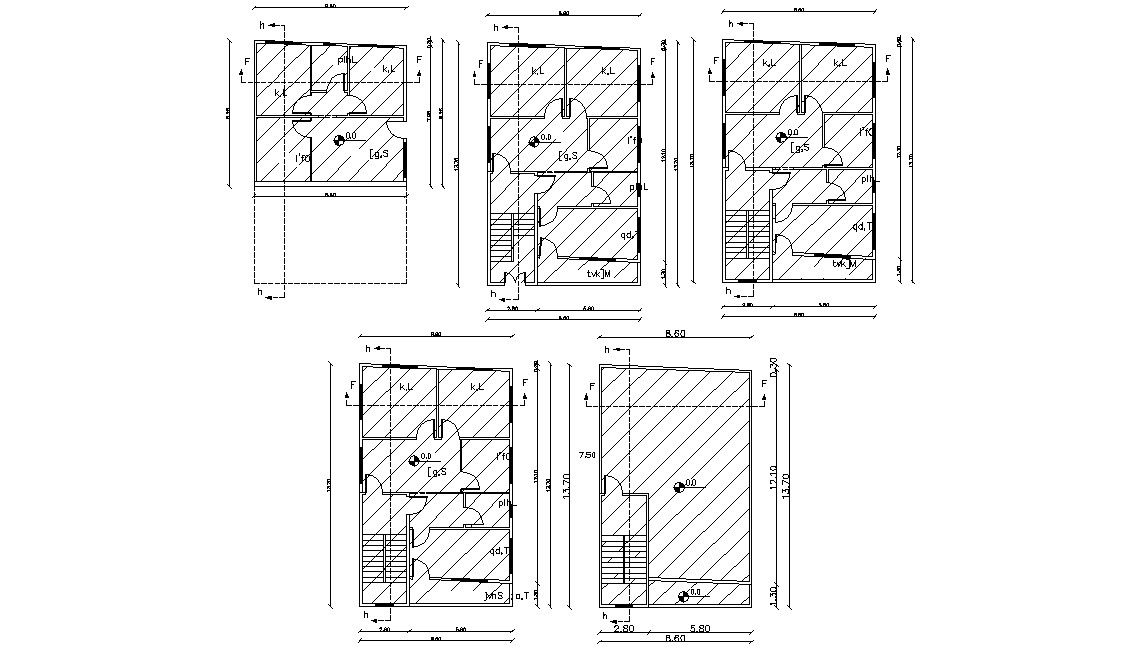 Housing Apartment All Floor Layout Plan