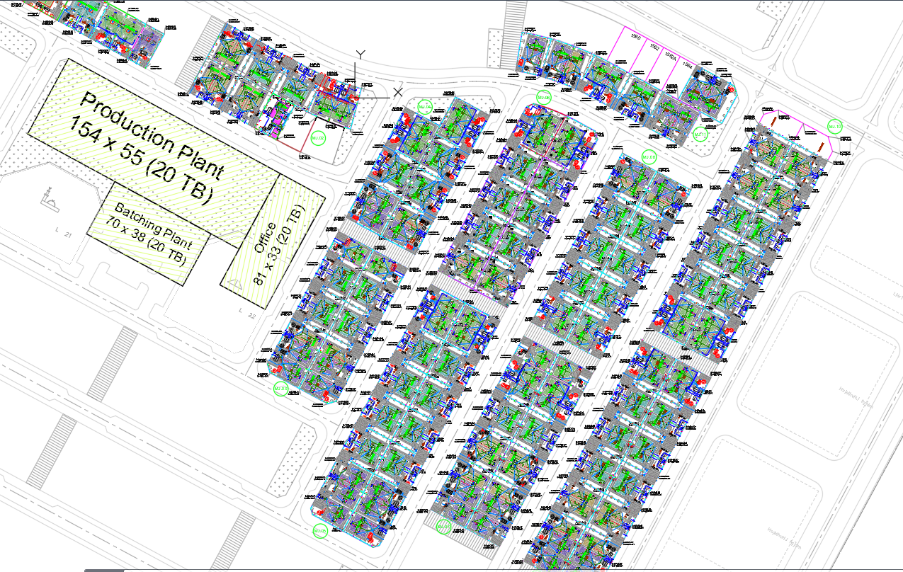 Housing Master Plan Architecture AutoCAD DWG Format