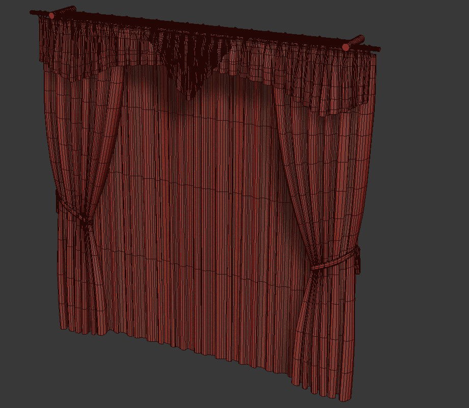Huge Curtain Design With Ethnic Style 3D MAX File Free Download