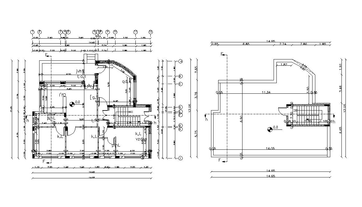 Massive Residential House Design with Terrace Floor Plan
