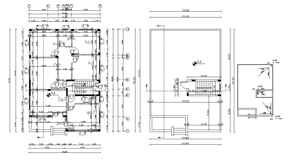 Huge Bungalow Planning With Working Drawing DWG File