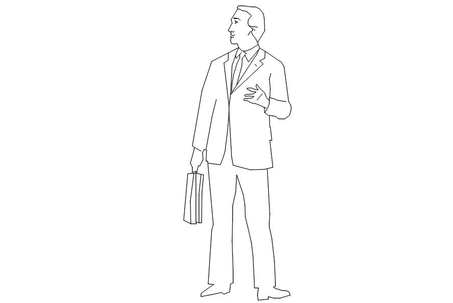 Human 2D blocks in AutoCAD drawing, dwg file, CAD file