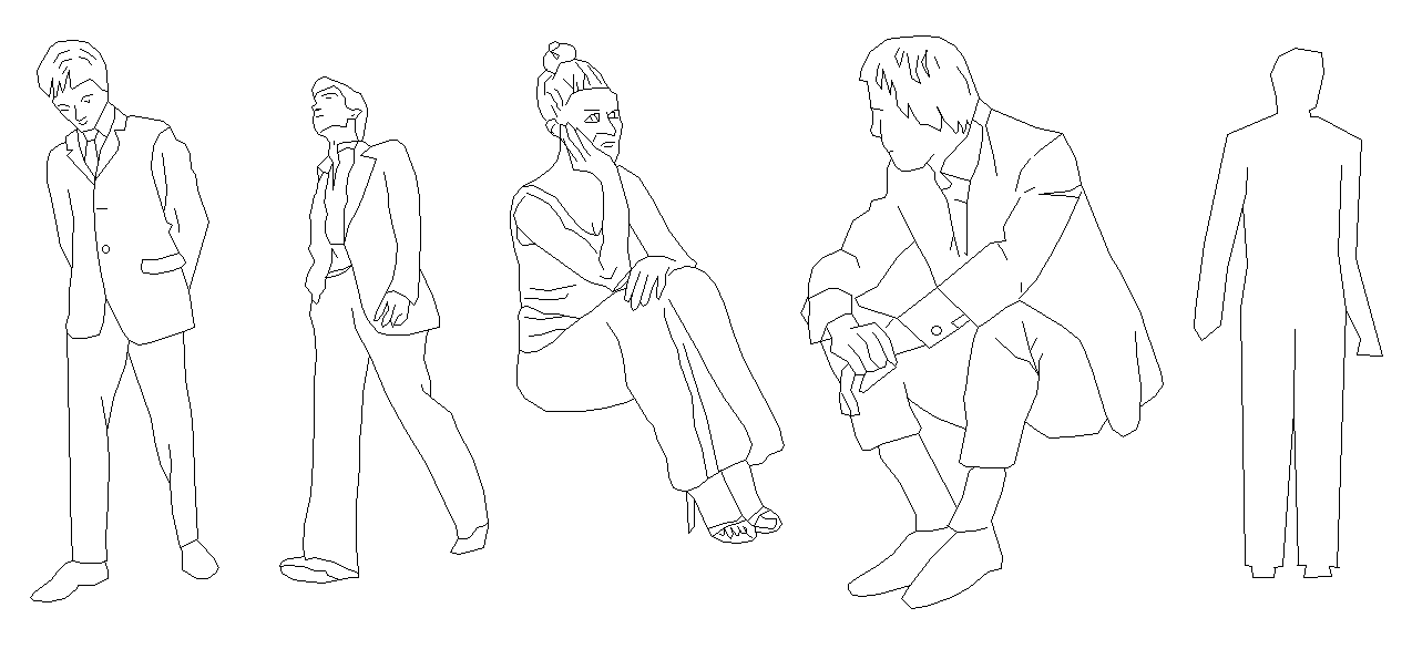 Human body cad drawing is given in this cad file. Download this 2d cad file.