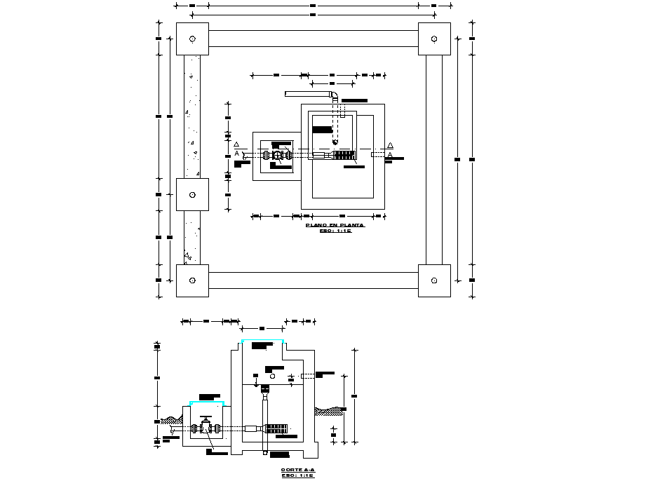 Hydraulic plane plan layout file