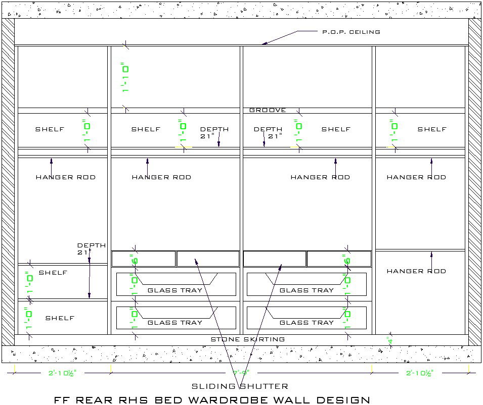 Hydraulic Wardrobe design