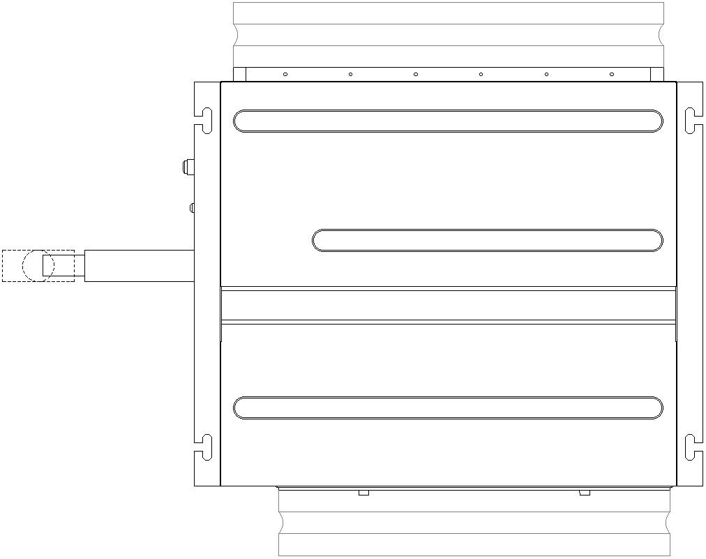 Hydraulic Pipe Blender Right Side View AutoCAD DWG file