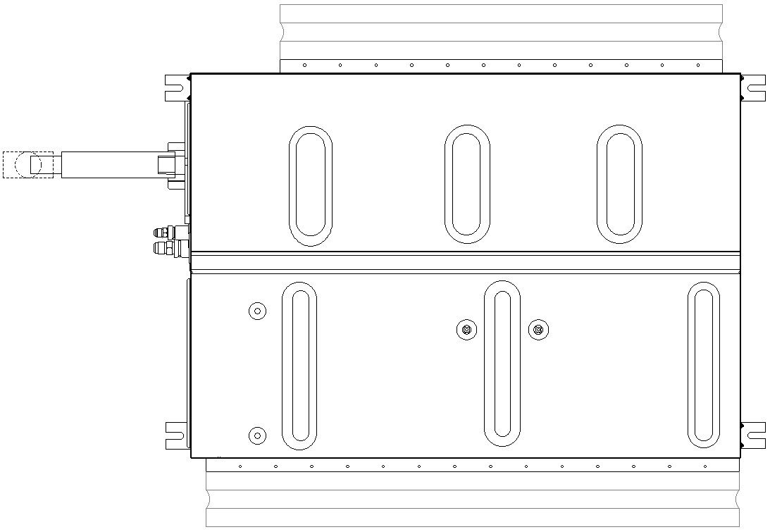 Hydraulic pipe blender side view AutoCAD file, cad file,dwg format