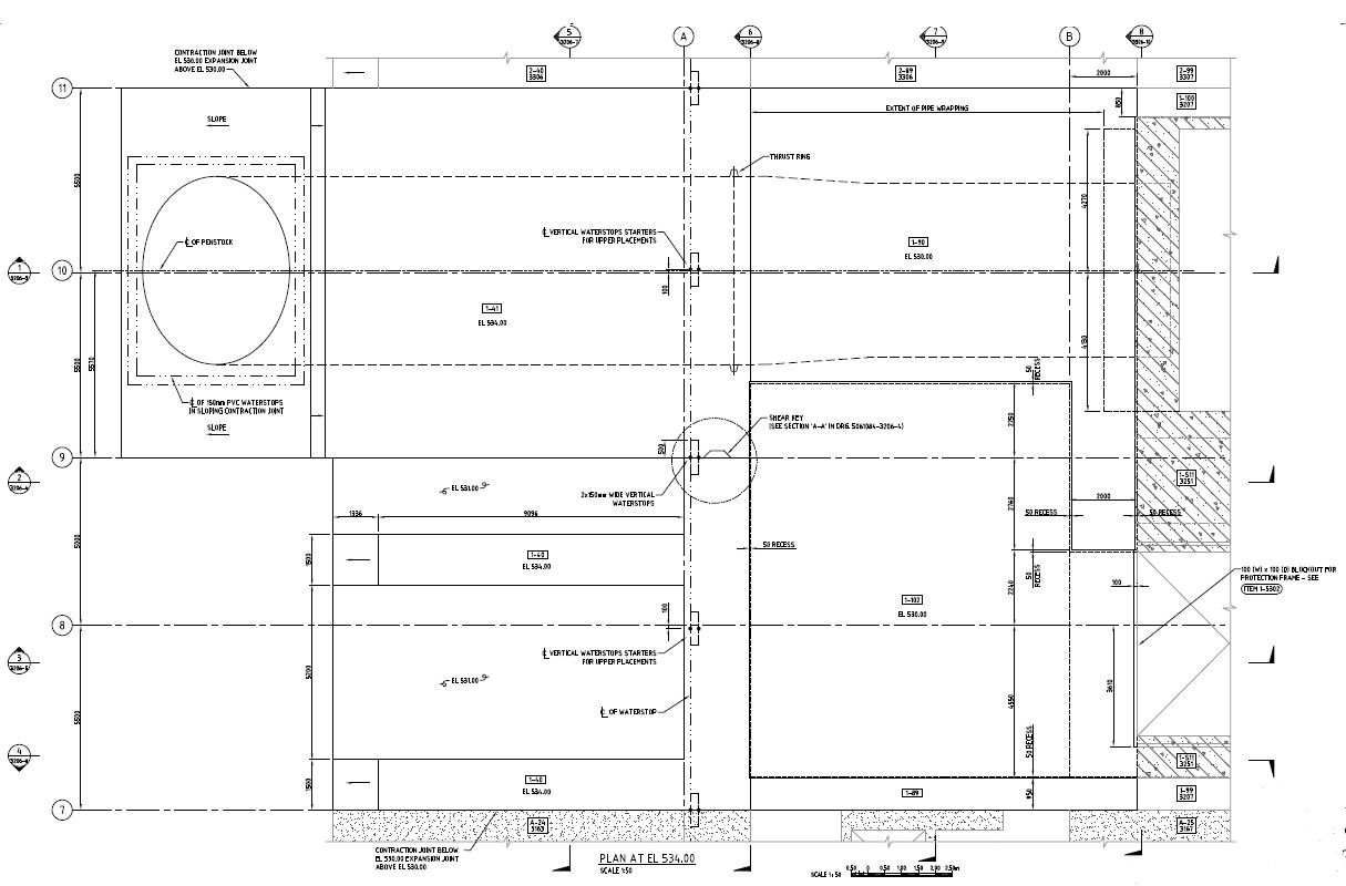 Hydro Electric Power House Machine Hall Design Layout Plan PDF File