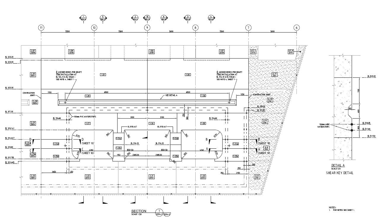 Hydro Electric Project Section Drawing PDF File Download