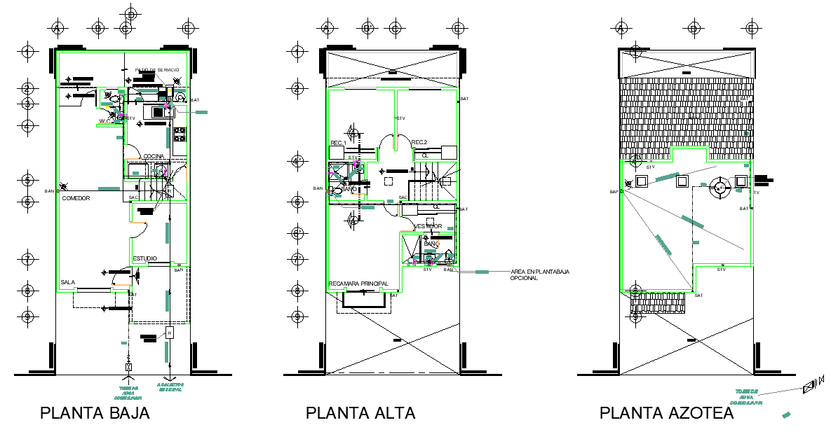 Hydro sanitary facilities plan autocad file
