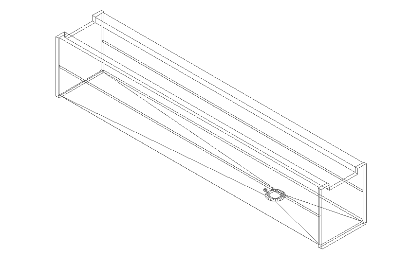 I Track_em LED electrical 3d wire frame view dwg file