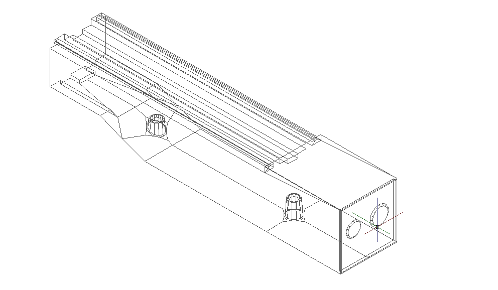 I Track_supply_couple electrical 3d wire frame view dwg file
