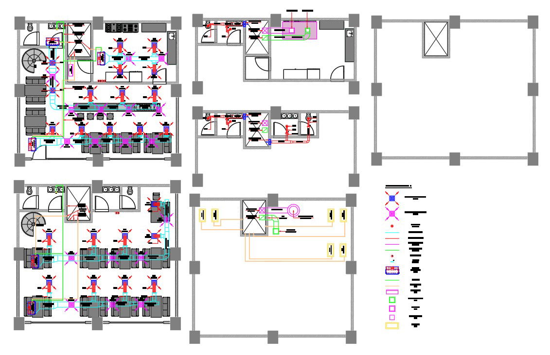 Ice Cream Parlour Floor plan for DWG File
