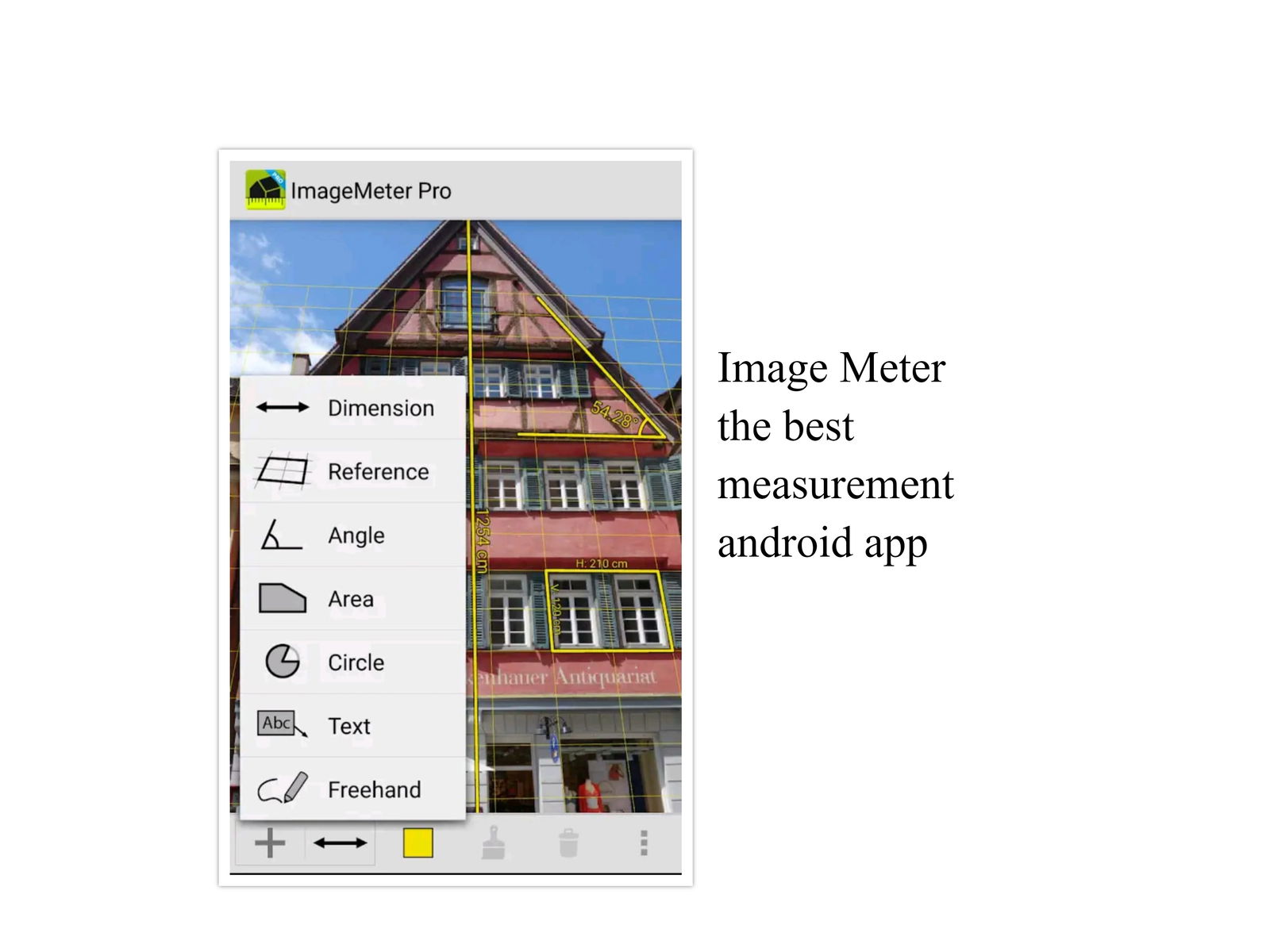 Image Meter the best measurement android app. Download the APK files now.