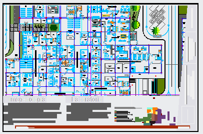 Imaging and Laboratory area design drawing in Hospital building design drawing