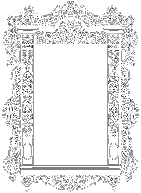 Indian frame design for photo booth or other design dwg autocad drawing .