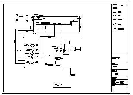 Indoor swimming pool system diagram design drawing