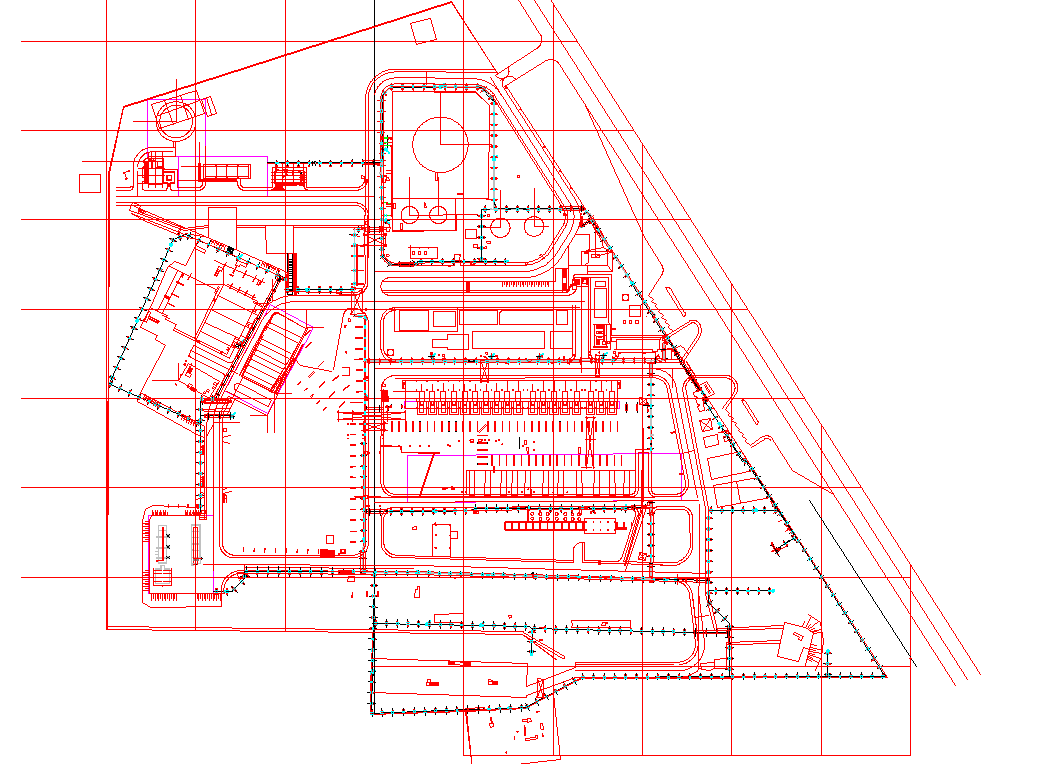Industrial Layout plan dwg file