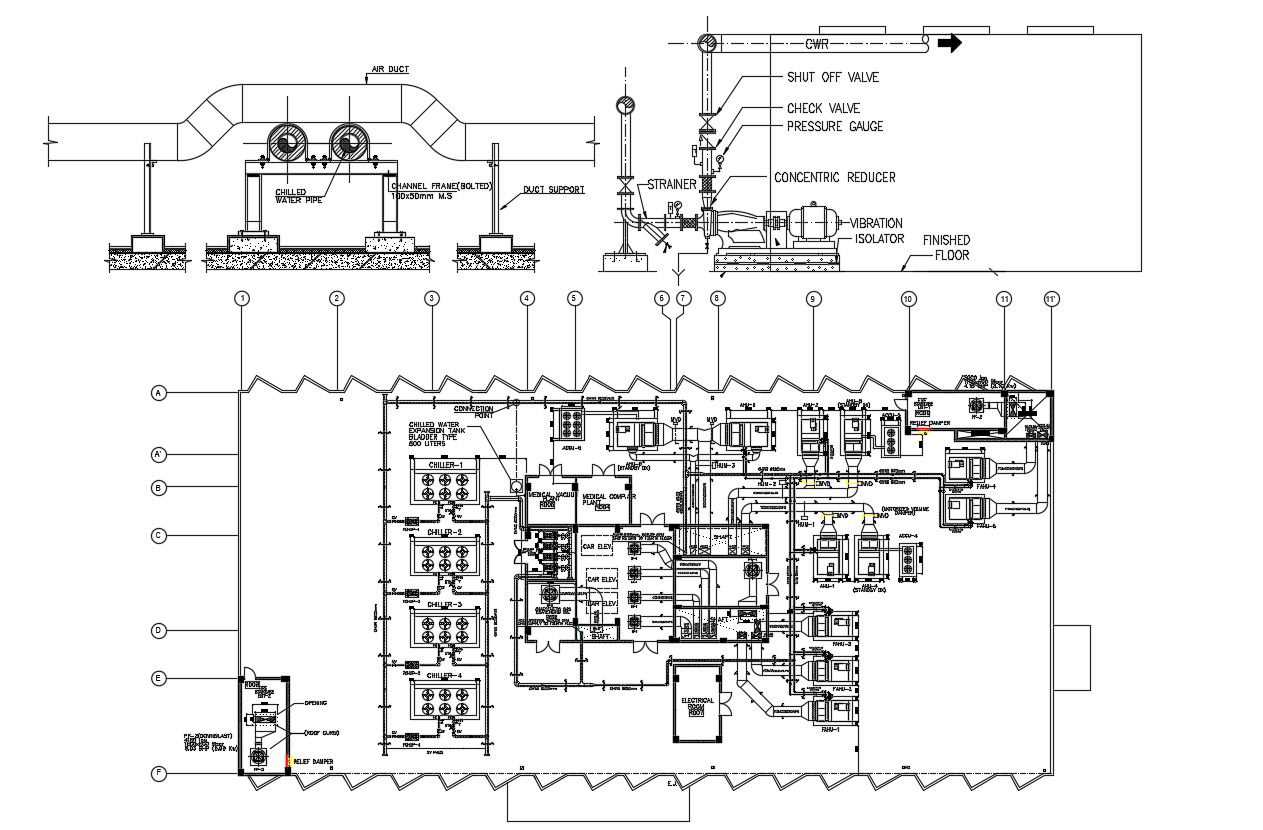 Industrial Plant Layout Design AutoCAD Drawing Download
