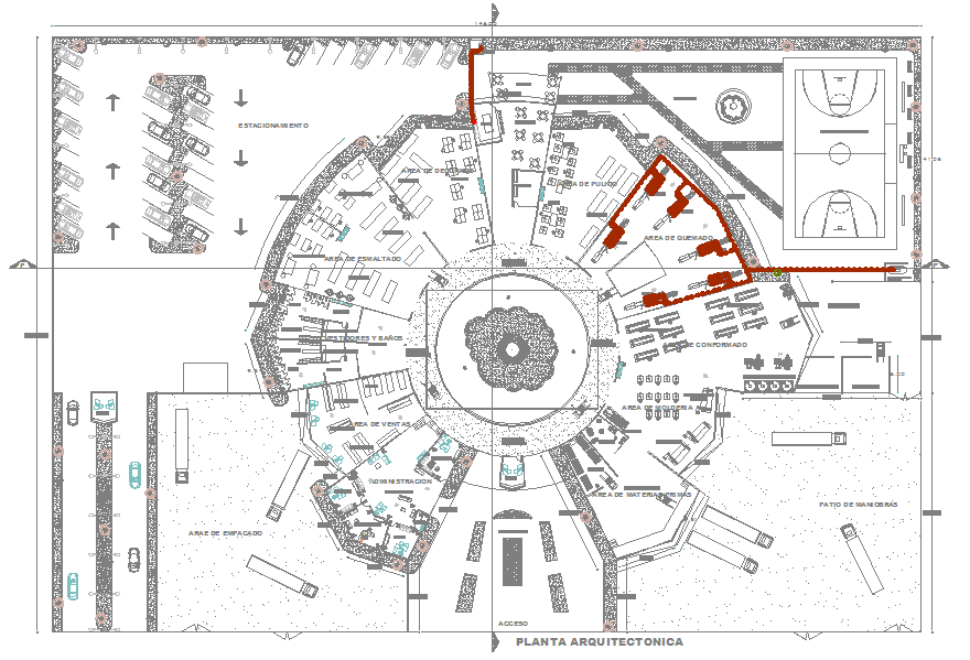 Industrial Project design for gas