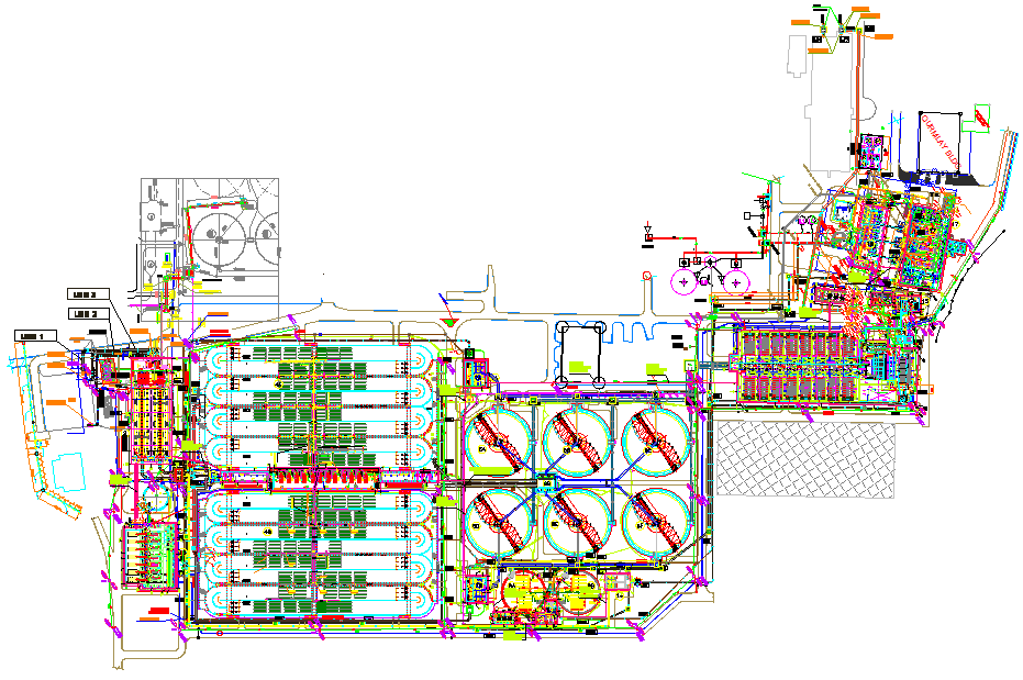 Industrial area and Manufacturing plant
